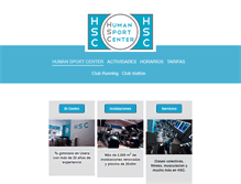 Tablet Screenshot of humansportcenter.com